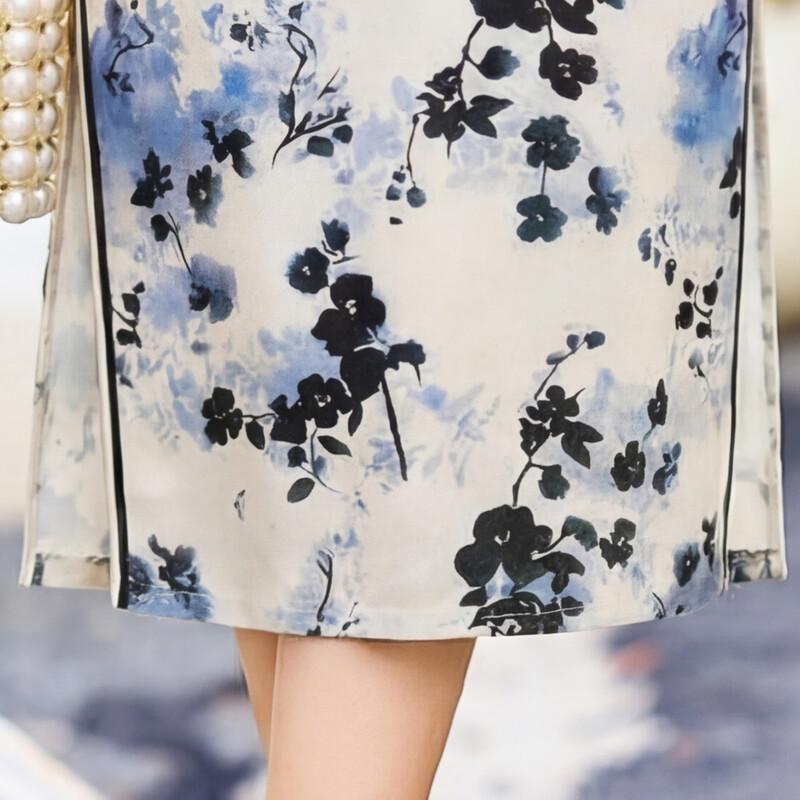 Elegant Floral New Chinese Style Qipao Dress