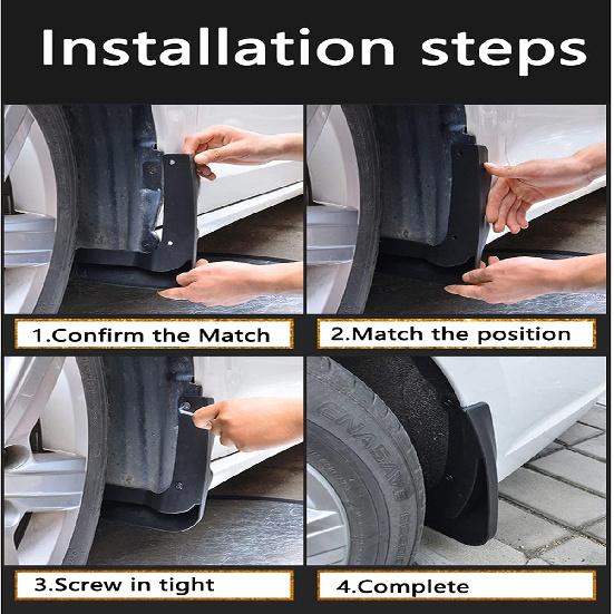 Car Mud Splash Guards Mud Flaps Fender Kit for Honda Accord Accessories 10th 2018     Mudguard Accessories Front and Rear 4-PC Set