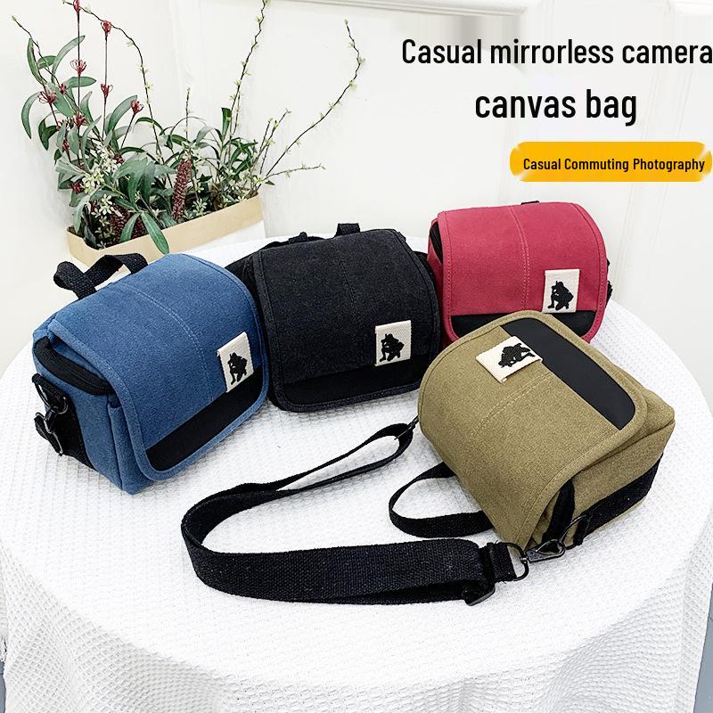 Sony Fujifilm Canon Nikon Retro Camera Shoulder Bag for Mirrorless & DSLR - Unisex Portable Design