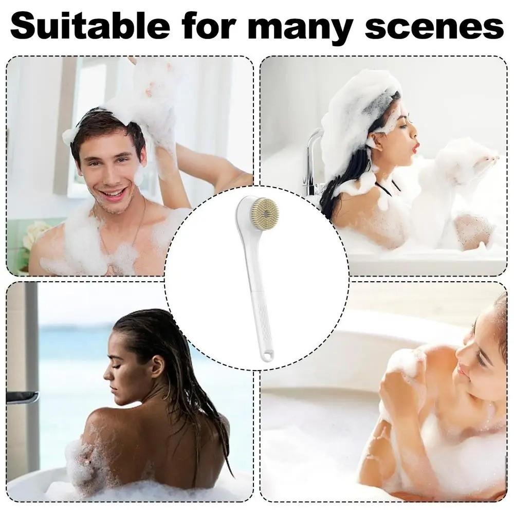 Rechargeable Electric Bath Brush Long Handle Electric Shower Brush Back Scrub  Lazy Scrubbing Tool