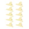 10pcs Metal  Clip Multipurpose Strong Grip Large Paper  Clips for Office School Yellow