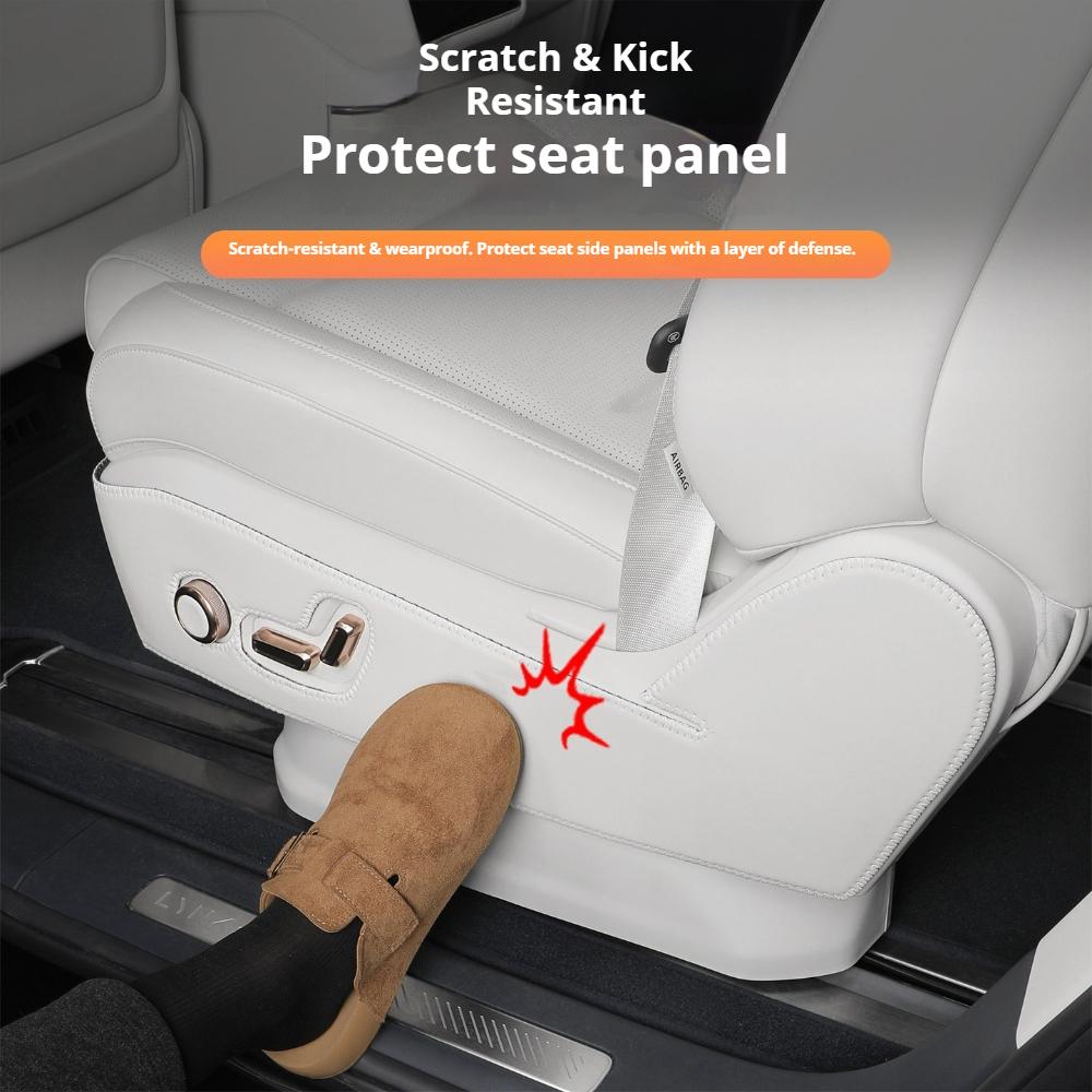 Fit For LYNK & Co 900Car Specialized Second Row Seat Side Anti Kick Pad Leather Protective Cover Interior Modification