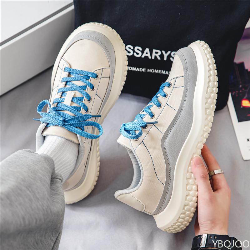 

New Lightweight Sneakers Breathable Fashiable versatile Men Thick soled shoes Casual minimalist Comfortable Flats 39 бежевый