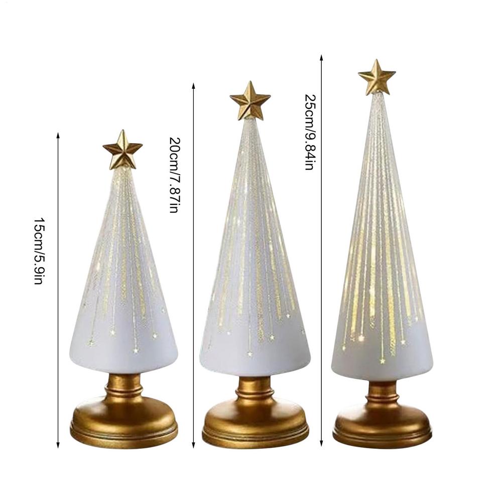 Christmas Decorations 3Pcs Christmas Tree Table Centerpieces Table Top Home Decor Party Decorations for Bedroom Living