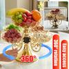 Fruit Plate for Home Use Rotatable Multi-layer Living Room Fruit Plate Snacks Dried Fruit Candy Light Luxury High-grade Crystal