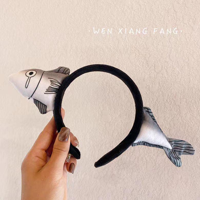 

Набор повязок на голову «Морковка и акула» — милая, забавная заколка для взрослых, стиль интернет-знаменитости