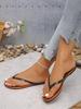 Infradito Casual da Donna - Moda Interno Esterno Centinaia Esterno Design Semplice Sandali da Spiaggia Pantofole Estive