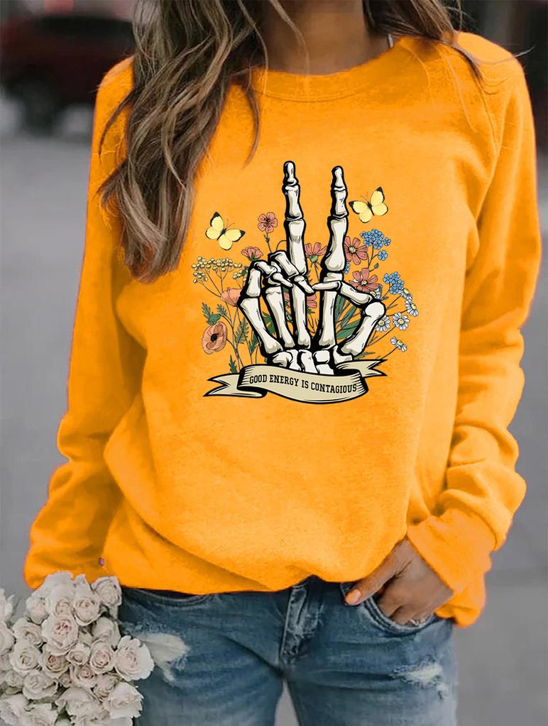 Women's Winter Round Neck Sweater with Long Sleeves, Showcasing a Variety of Fashionable Patterns