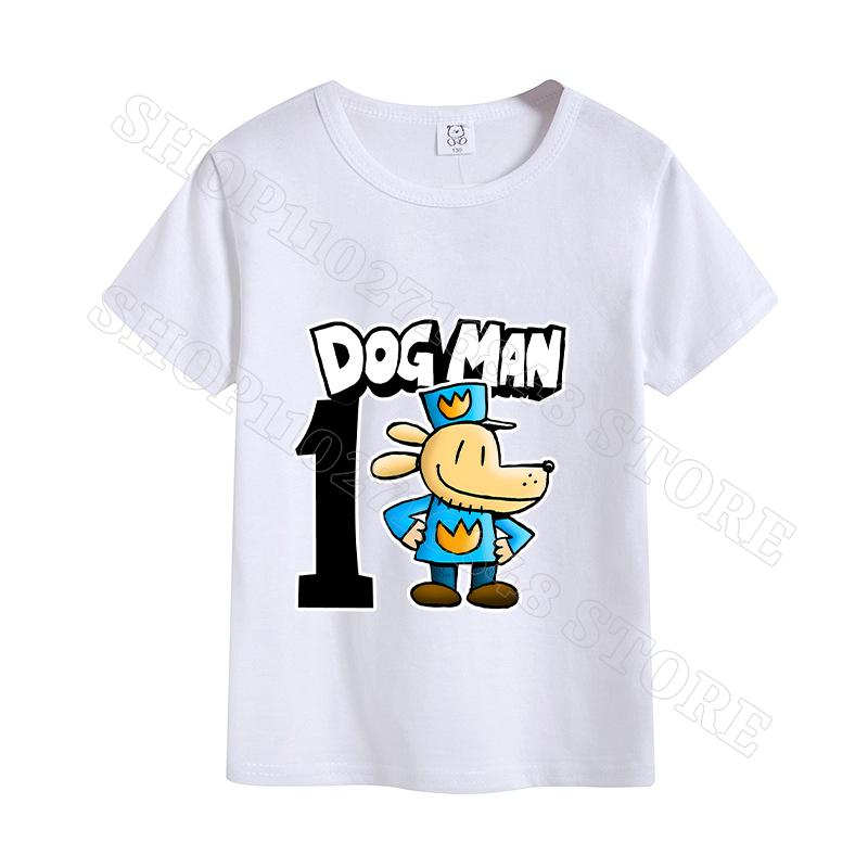 Dog Man Unisex T-shirt Summer Clothes Cotton Comfortable Short Sleeves Birthday Tops Cartoon Anime Graphic Print T Shirts Gifts