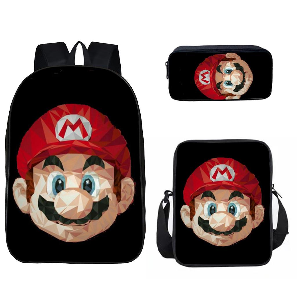 Mario, Primary And Secondary School Schoolbag, Children'S Backpack, Cartoon Satchel.