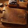 A5 Handmade Leather Journal Vintage Cowhide Diary Sketchbook Notepad Vintage Genuine Leather Sketch Writing Notebook
