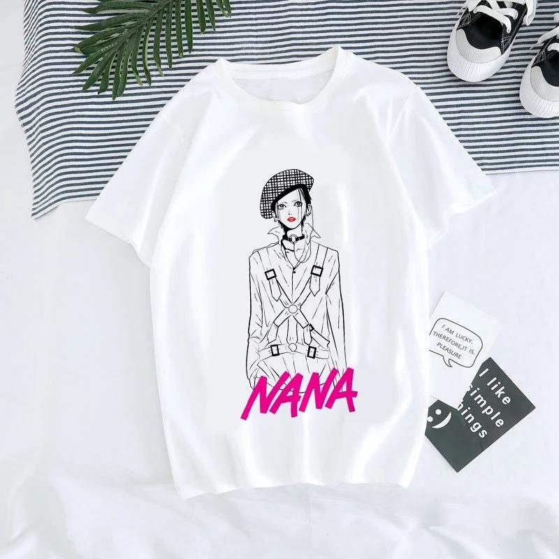 ZX TEE Nana Anime T-Shirt Nana Anime Shirt Nana Osaki Manga Charakter Shirt BLACK STONES Merchandise Japanisches Anime Charakter Print T-Shirt