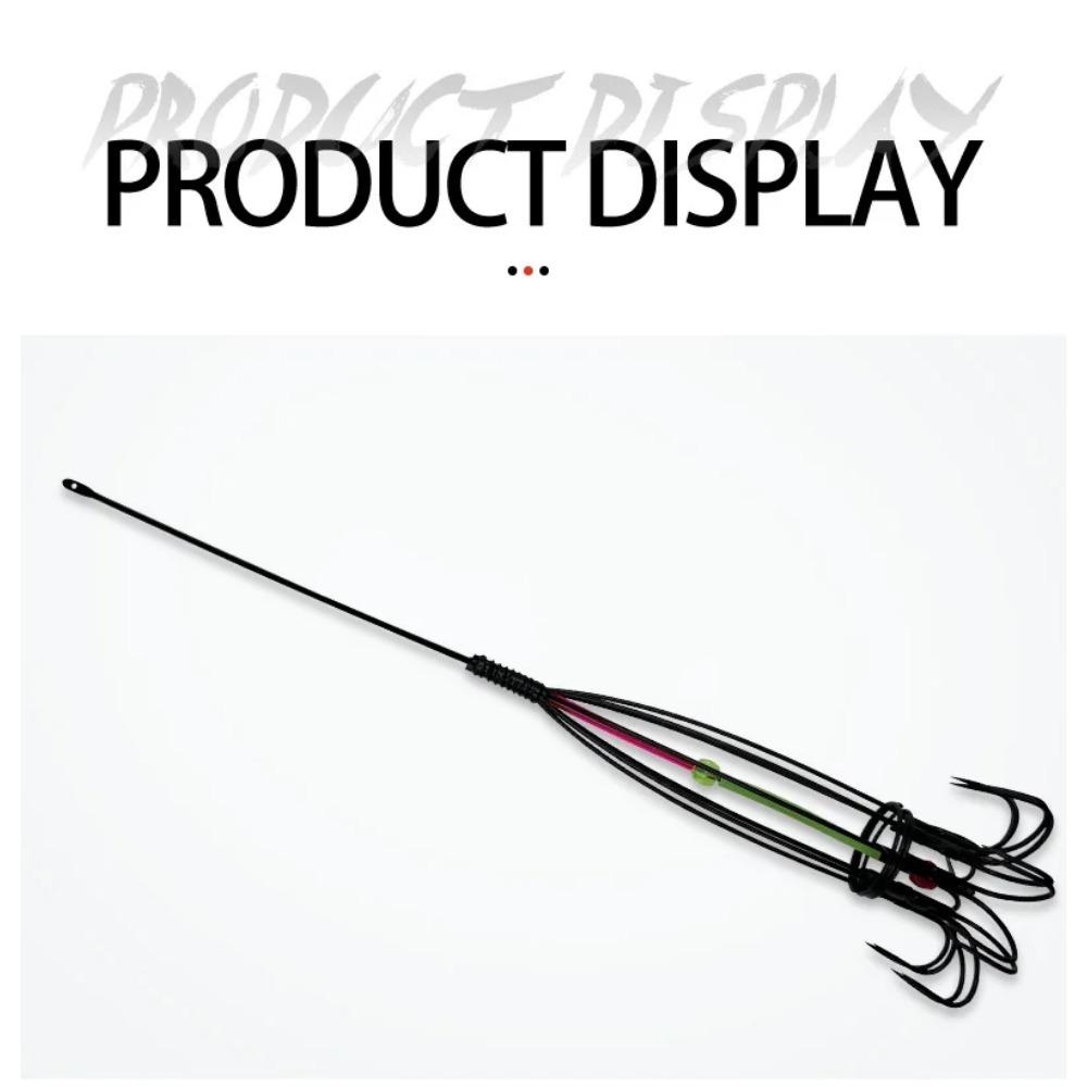 Fishing Accessories 8 Claw 16 Hook Squid Bait Trap Cage Fishing Lure Cage Octopus Hook Trap Basket Fishing Tools Tackle