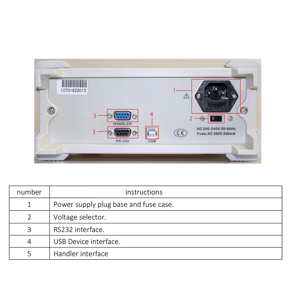 Benchtop Digital LCR Meter 100Hz-100KHz High Precision Digital Meter Resistance Inductance