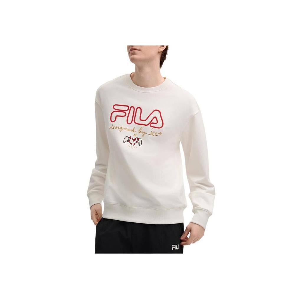 New FILA ORIGINALE Sweatshirt Unisex Cloud White F11U519203F-WT
