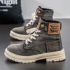 Autumn and winter new denim Martin boots large size outdoor boots high top