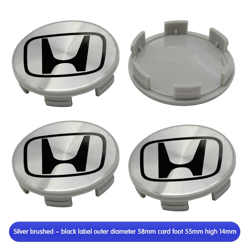 58/62/69mm Auto Reifen Rad Mittelkappe Emblem Aufkleber Auto Zubehör Für Honda Civic Fit Jazz Accord Pilot Stepwgn CRV BRV