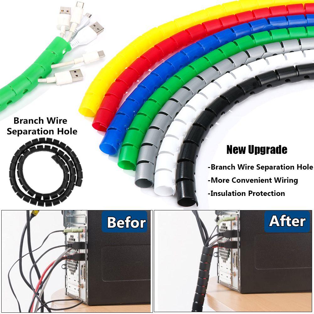 Cable Holder Flame Retardant Wire Protector Pipe Protection Spiral Wire Organizer Line Organizer