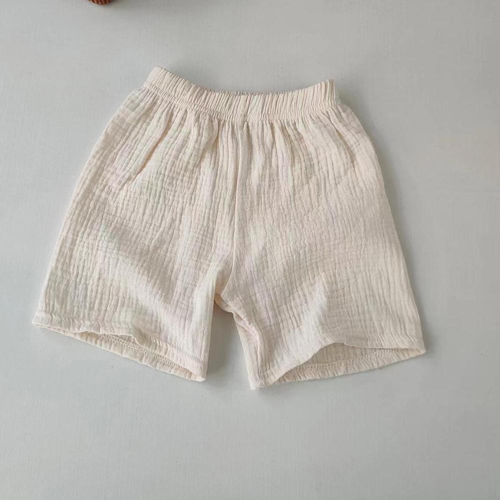 Kids' Cotton-Linen Summer Shorts: Lightweight Five-Point Toddler Hot Pants for Boys & Girls - Casual Outerwear