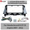 Рамка для Android магнітоли автомобіля для Honda Accord 8 CP CS pire 2007-2012 12,3 дюйма 2DIN Carplay Екран Кронштейн Дріт підключення Canbus