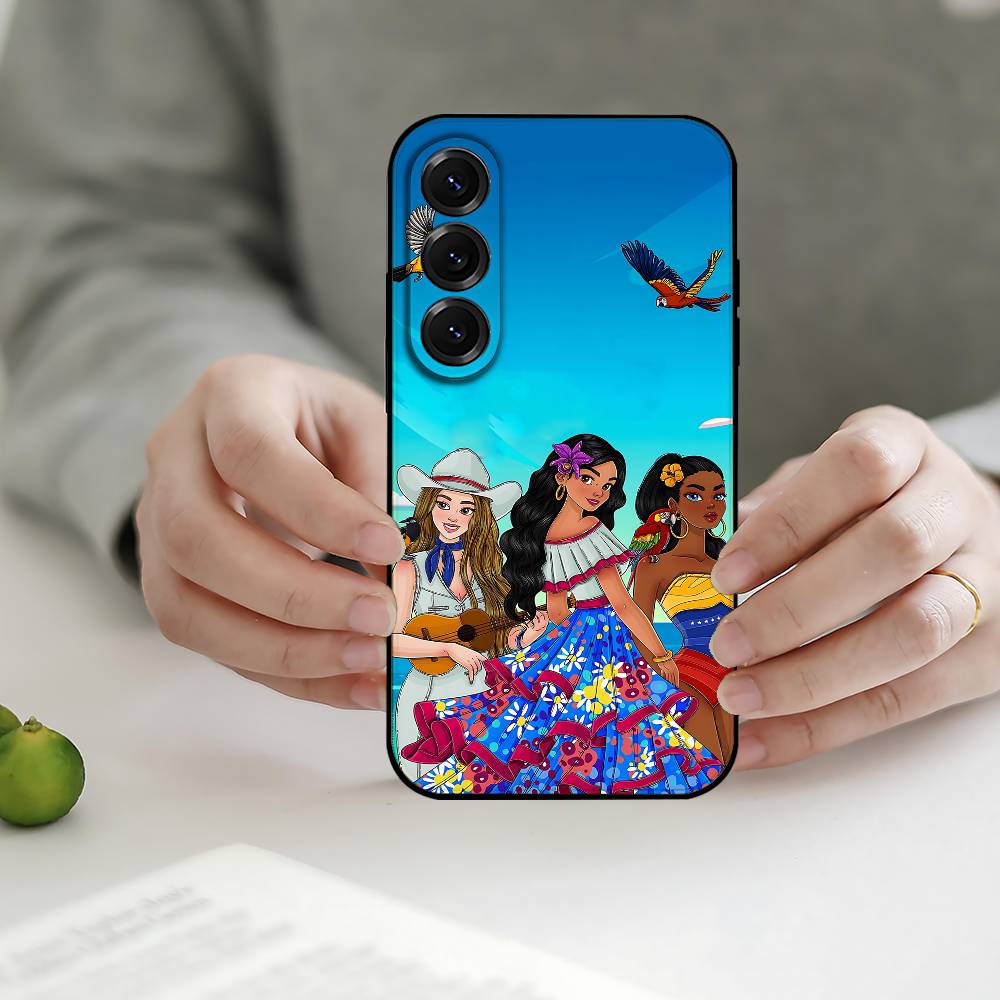 Venezuela Aesthetic Art Phone Case Silicon Phone Case For Samsung S24, S25 S22,S30,Note20,Lite,Ultra,Shockproof, Black,Case