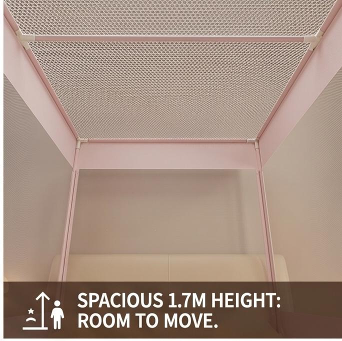 Premium Langlebiges Kein-Aufbau Jurten-Stil Vollboden Anti-Sturz Moskitonetz für 120/150/180/200cm Betten, Sicher für Kinder & Babys, Ideal für den Heim-Schlafzimmergebrauch