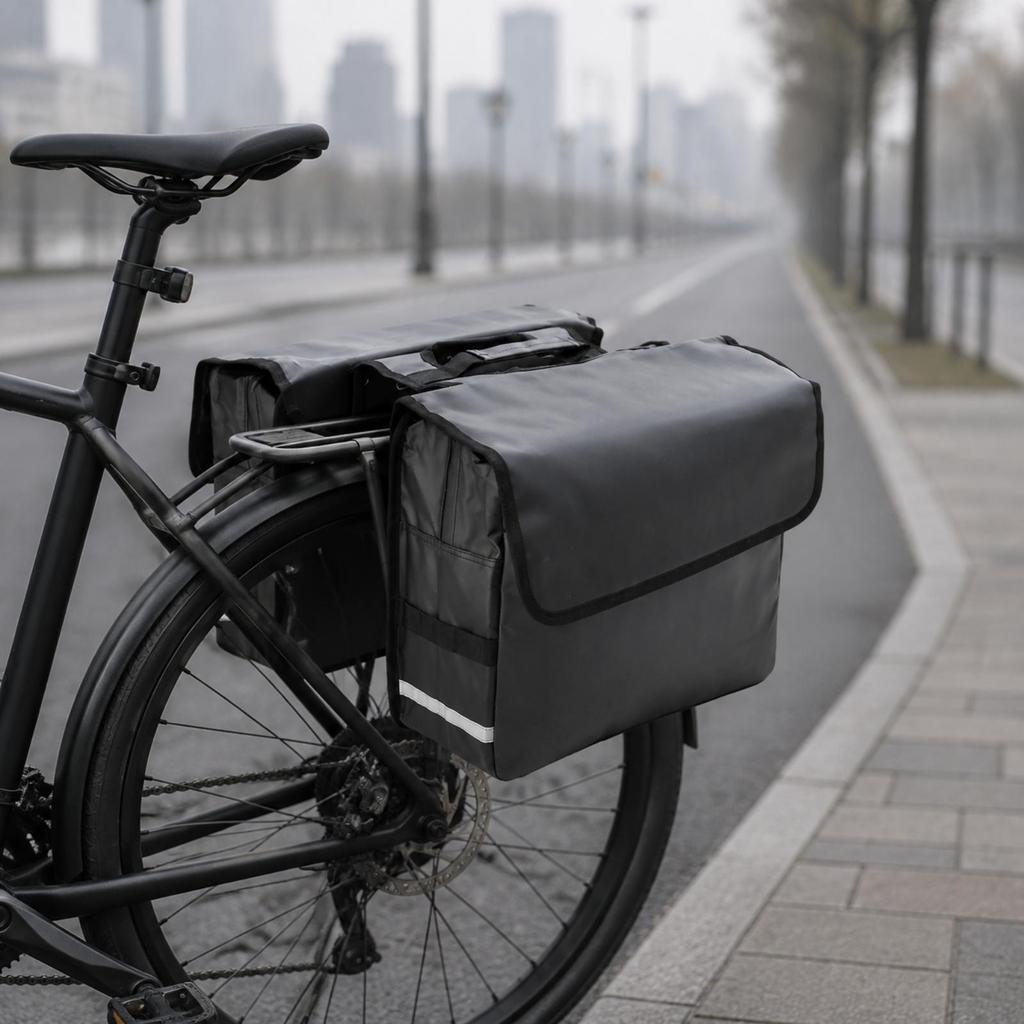 Sacoche arrière pour vélo résistante à l'abrasion pour le cyclisme quotidien, les courses en ville