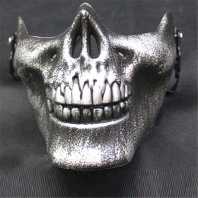 Coole Totenkopf-CS-Vollgesichtsmaske für Fahrrad, Motorrad, Outdoor-Spiel, Sport, Schutzkleidung