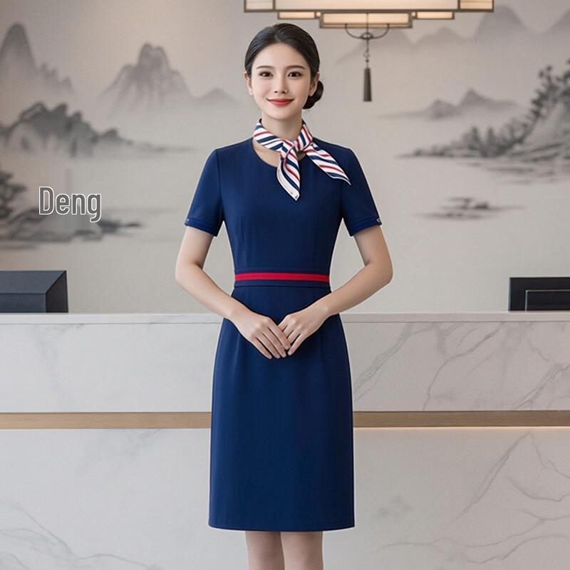 

Женское профессиональное офисное платье-униформа S