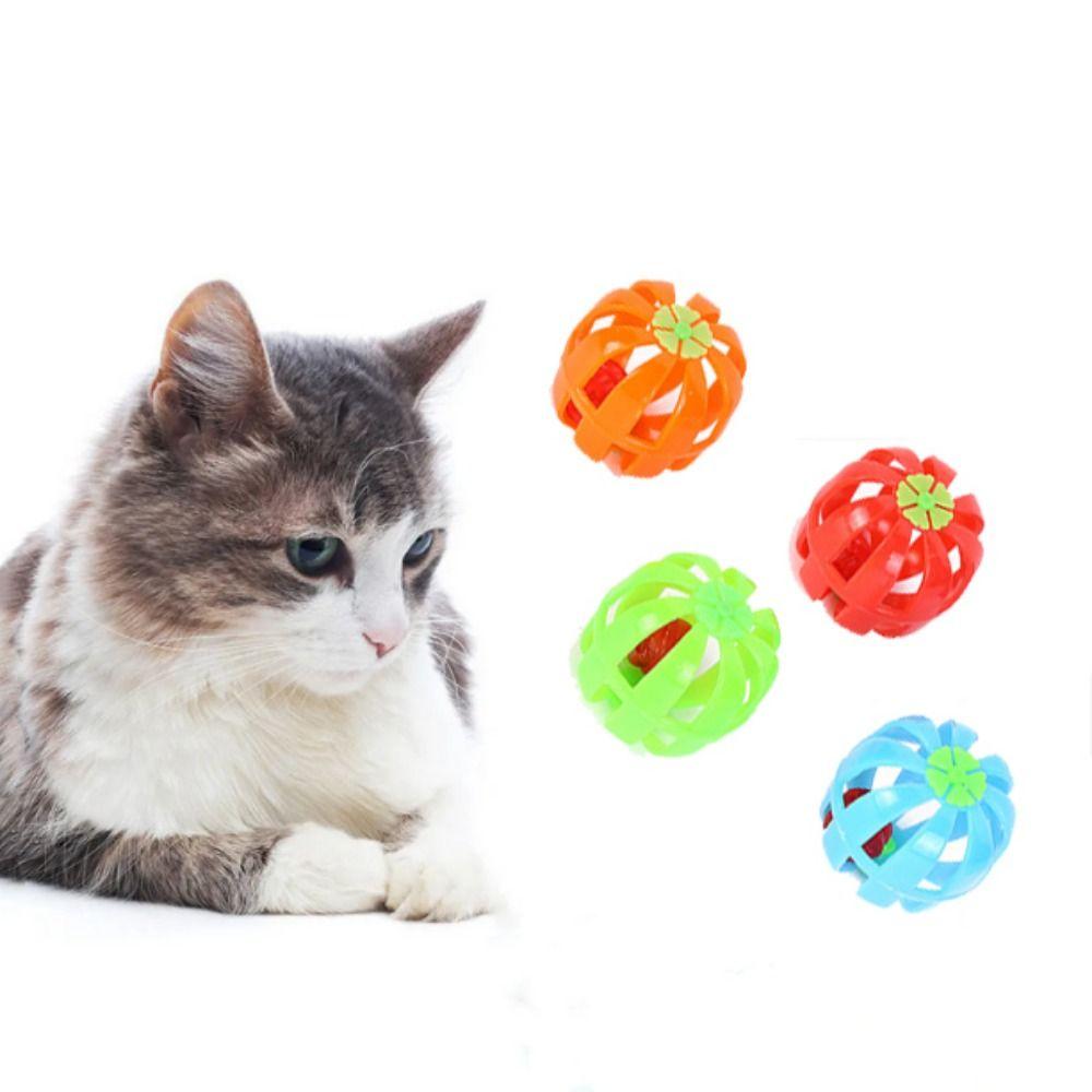 

2 шт. Пластиковая игрушка-мяч в виде тыквы, полый мяч в виде тыквы для кошек, обучающая игрушка