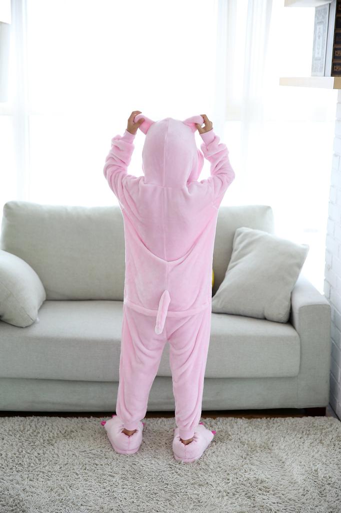 dorawithme Pig Kigurumi Pajamas for Kids, Animal Costume for Halloween and Christmas, Unisex (110cm)