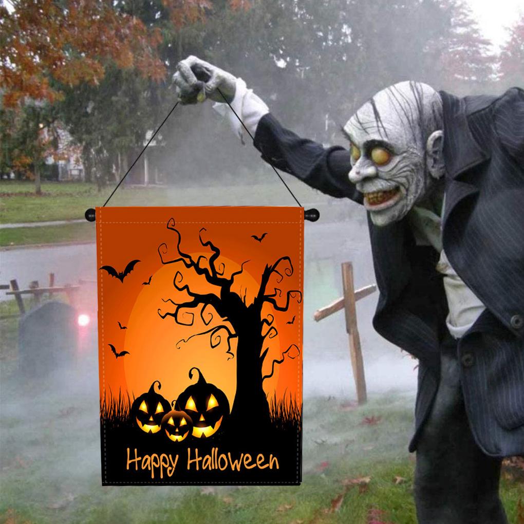 Halloween Yard Flag Fall Halloween Garden Flag Decorative Gift Yard House Banner