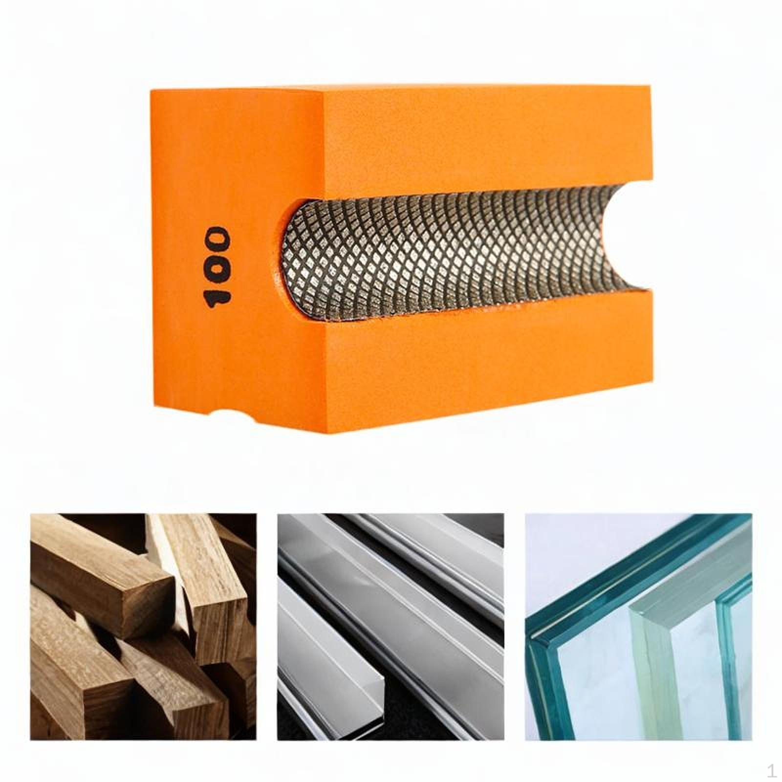 

Вогнутый ручной шлифовальный блок ARC Edge Tool Многофункциональный алмазный полировальный диск Grit 100