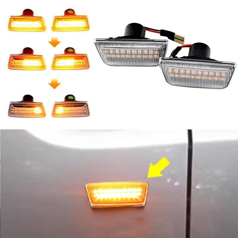 Turn Signal Light LED Side Fender For Opel Adam Astra J/K Corsa D/E ignia/A Meriva/B Zafira/B Flowing Turn Signal Light