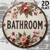 Round Metal Painting for Cafe Kitchen Living Room Hallway
