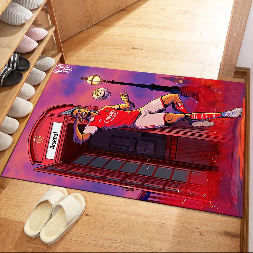 Arsenal Floor Rug Office Rug Suitable for Entryway Decorate Room Hallway Outdoor Antislip Carpet Decorate Offices Perfect Gift for Women/Men