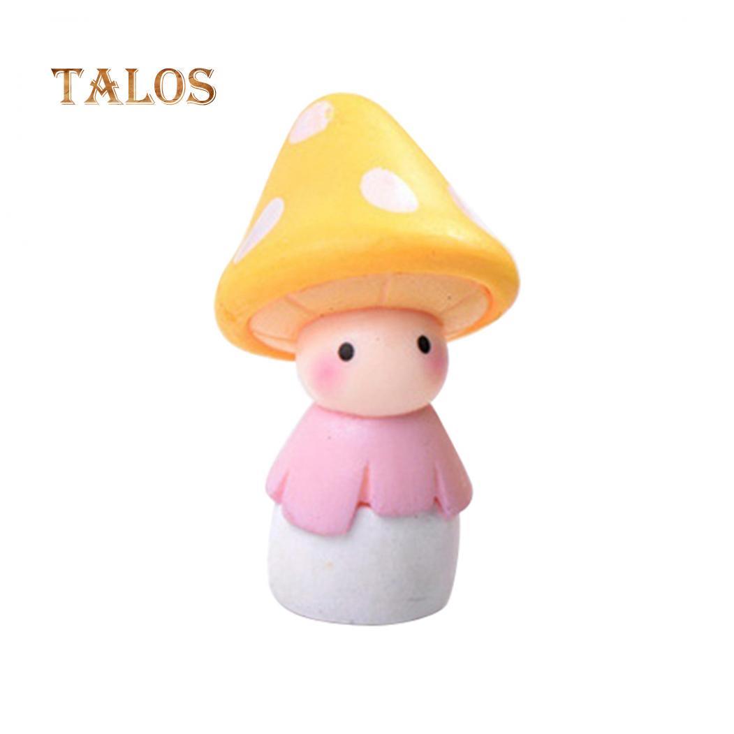 

Прекрасная грибная кукла микропейзаж бонсай кукольный домик домашний сад балкон растение украшение жёлтый