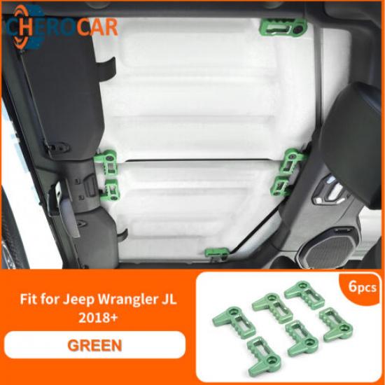 Green Hardtop Roof Removal Switch Handle Panel Trim For Jeep Wrangler JL JT 18+