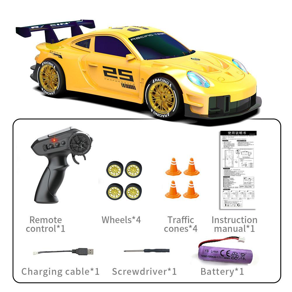 Non-Toxic Jjrc Q228 Remote Control Car Iridescent Rc Drift Racing Toy 2.4G Multiplayer Battle Mode Electric Stunt Vehicle For Kids Gifts