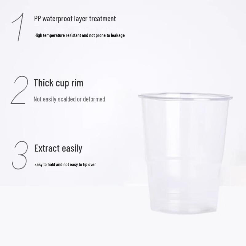 Miaojie Disposable Thickened Aviation Plastic Cups