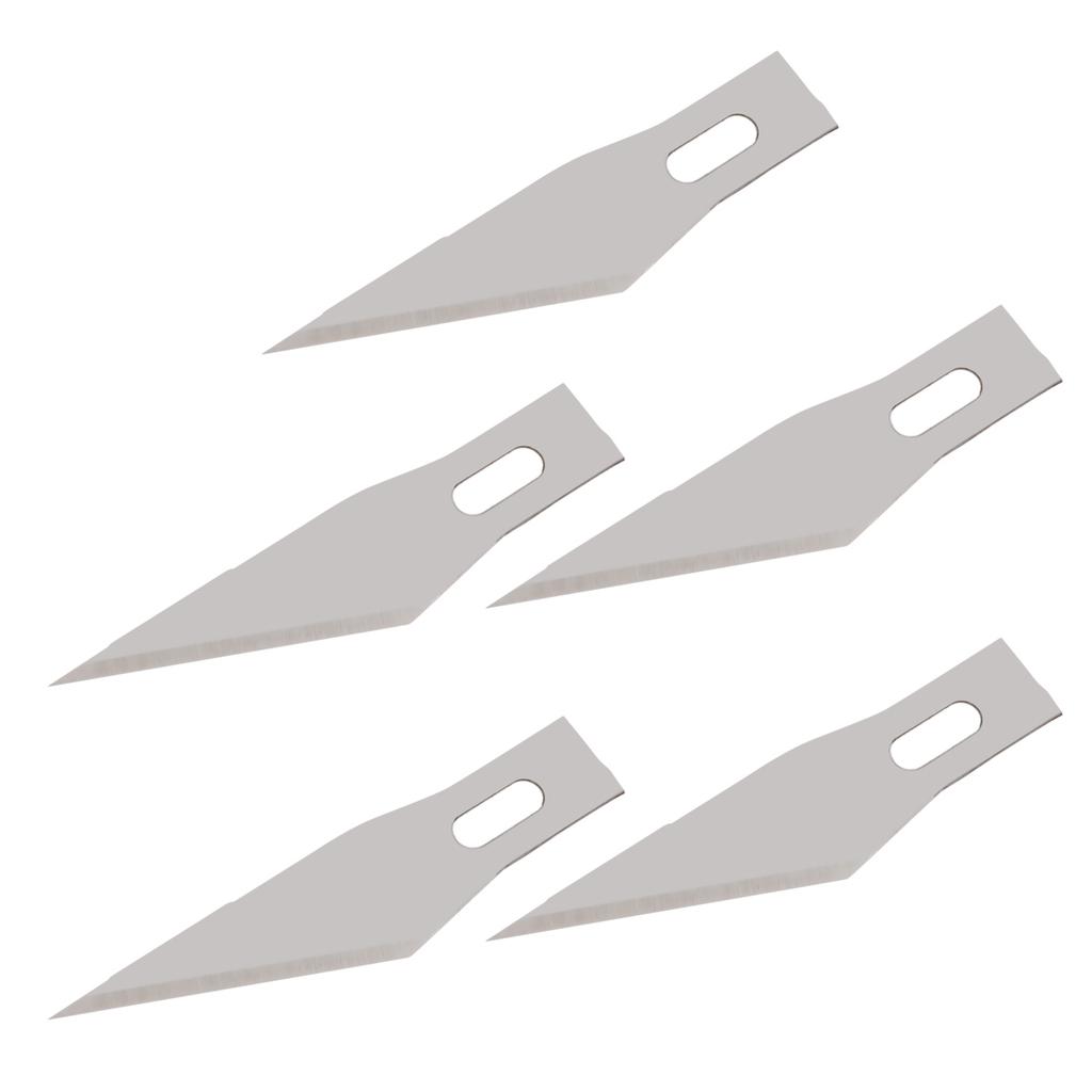 5pcs 11# Bits Stainless Steel Engraving  Bits Metal Bits Wood Carving Bits Replacement Surgical Scalpel Craft Tool