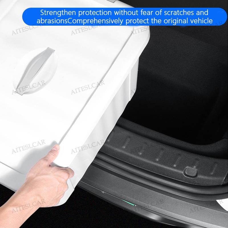 For Tesla ModelYL Launch2026 Trunk Sill Plate Protector TPE Rubber Protector Threshold Bumper Pad Prevent Scratching Accessories