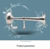 12V/24V Stainless Steel Yacht Horn, Single/Double Tube, High/Low Tone, Waterproof, Super Loud.