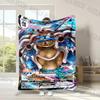 P0kem0n Cards Squirtle Print Blanket for Couches, Soft Cozy Blanket, Lightweight Fuzzy Plush Warm Throws for Winter Fall, Gifts