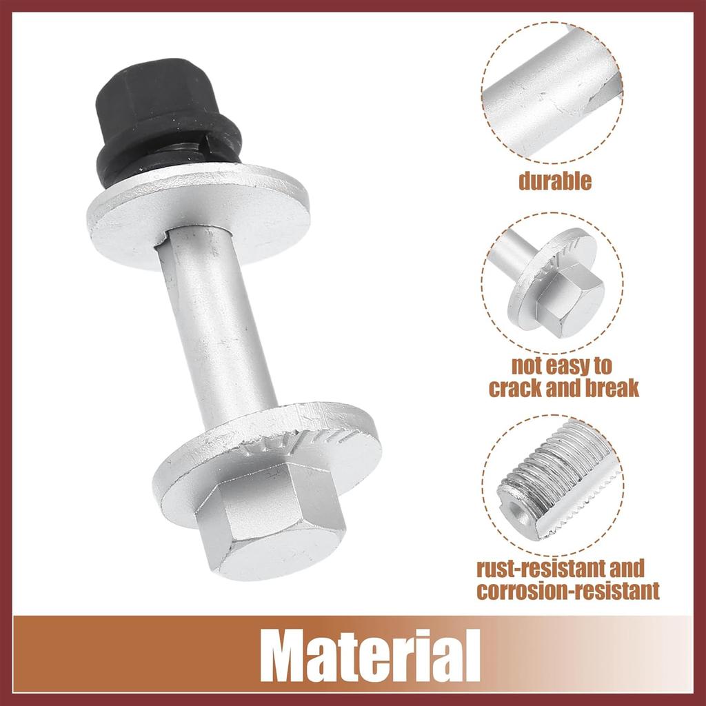 Car Camber Adjusting Eccentric Bolts Lockout Kit Suspension Control Arm Repair Bolt for Hyundai Elantra 2007-2011 No.552202H100 1 Set Replace Parts