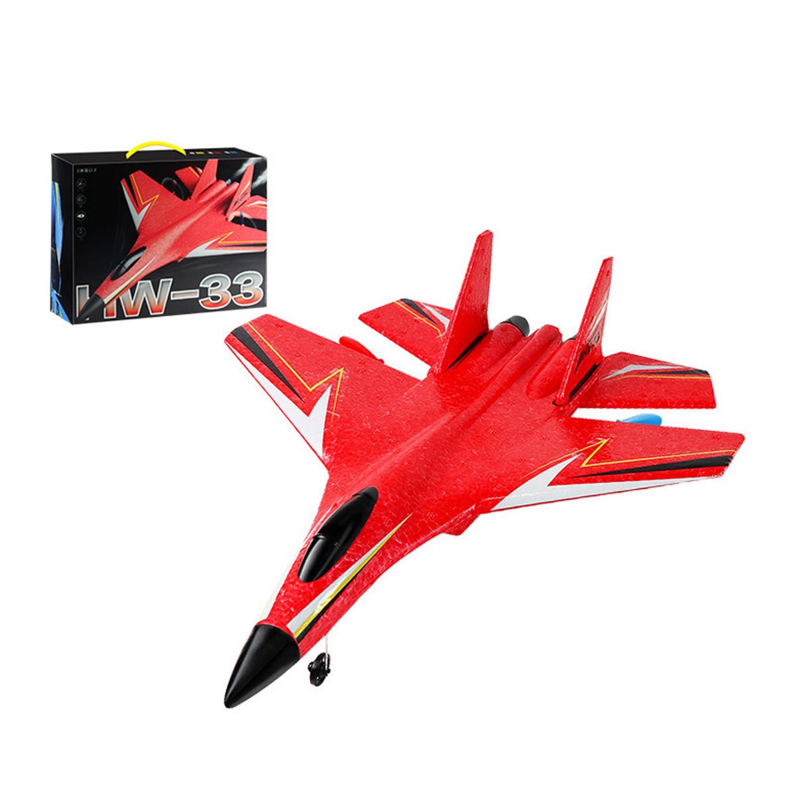 

Іграшка. Радіокерована модель літака. Винищувач. Відкритий гелікоптер. Електрична літаюча іграшка One Size червоний