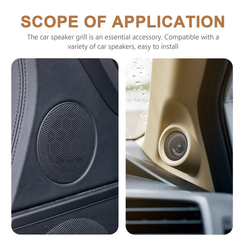 2pcs Speaker Grills 4 Inch Car Subwoofer Speakers Grill Covers Automotive Speaker Guard Audio Accessories