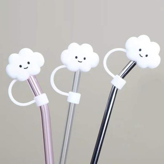 Cute Straw Cover Splash-proof Non-slip Leakproof