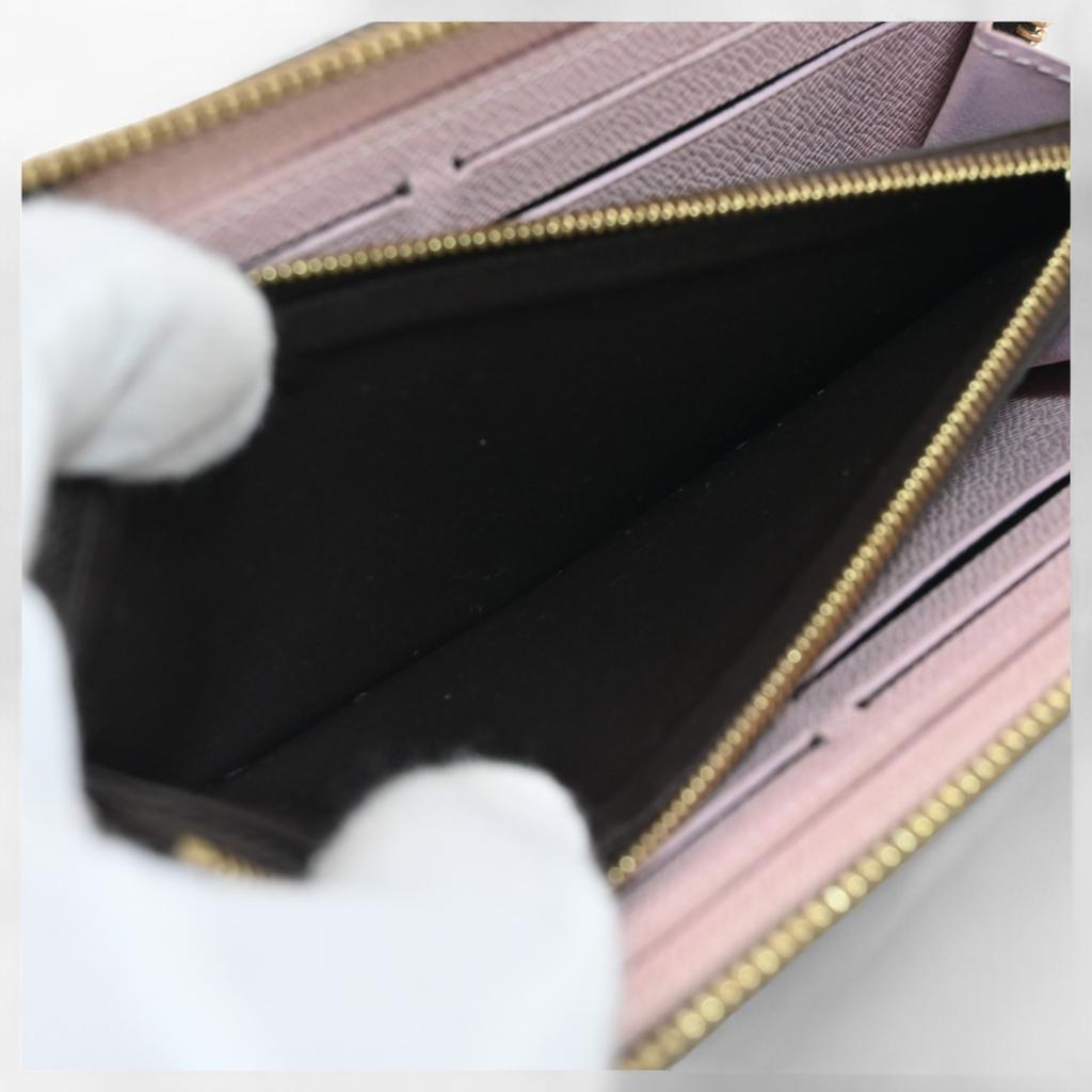 Auth Louis Vuitton Monogram Long Wallet Portefeuille Clemence lv2526bn