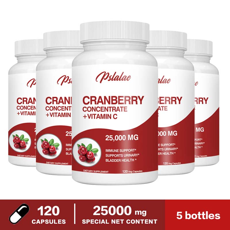 Pslalae - Cranberry Concentrate Vitamin C - 25,000 mg Benefits of Fresh Cranberries - Urinary Health
